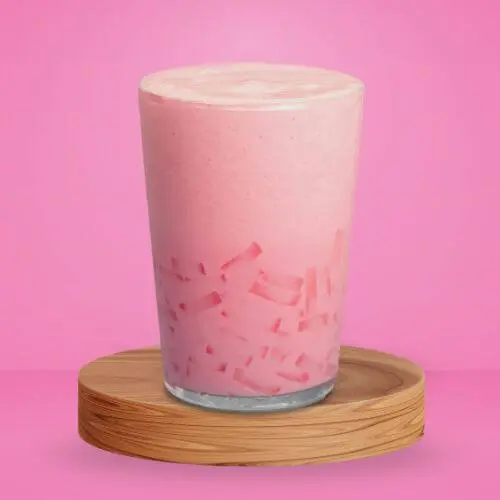 Batido de base de leche, textura cremosa