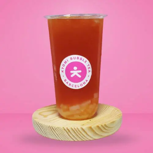 Té verde frío con red melon. Refrescante.