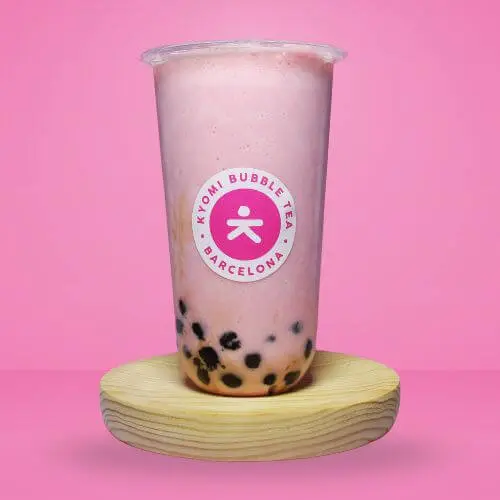 Milk with strawberry and banana, 100% natural